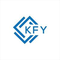 KFY letter logo design on white background. KFY creative circle letter logo concept. KFY letter design. vector