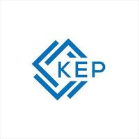 KEP letter logo design on white background. KEP creative circle letter logo concept. KEP letter design. vector