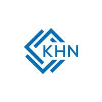 KHN letter logo design on white background. KHN creative circle letter logo concept. KHN letter design. vector