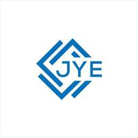 JYE letter logo design on white background. JYE creative circle letter logo concept. JYE letter design. vector