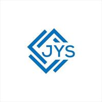 jys letra logo diseño en blanco antecedentes. jys creativo circulo letra logo concepto. jys letra diseño. vector
