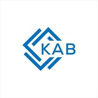 kab letra logo diseño en blanco antecedentes. kab creativo circulo letra logo concepto. kab letra diseño. vector