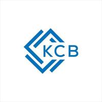 kcb letra logo diseño en blanco antecedentes. kcb creativo circulo letra logo concepto. kcb letra diseño. vector