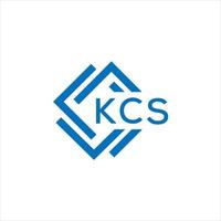 kcs creativo circulo letra logo concepto. kcs letra diseño. vector