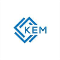 KEM letter logo design on white background. KEM creative circle letter logo concept. KEM letter design. vector