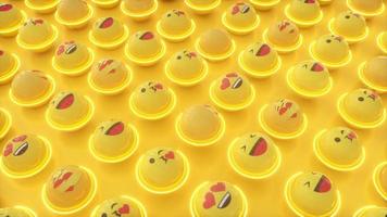 emoji bolas abstrato movimento fundo video