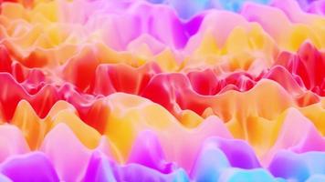 colorida gradiente forma turbulência fluindo video