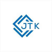 jtk letra logo diseño en blanco antecedentes. jtk creativo circulo letra logo concepto. jtk letra diseño. vector