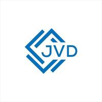 JVD letter logo design on white background. JVD creative circle letter logo concept. JVD letter design. vector