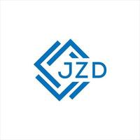 JZD letter logo design on white background. JZD creative circle letter logo concept. JZD letter design. vector