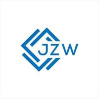 JZW letter logo design on white background. JZW creative circle letter logo concept. JZW letter design. vector