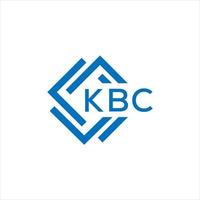 kbc letra logo diseño en blanco antecedentes. kbc creativo circulo letra logo concepto. kbc letra diseño. vector