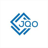 JQO letter logo design on black background. JQO creative circle letter logo concept. JQO letter design. vector