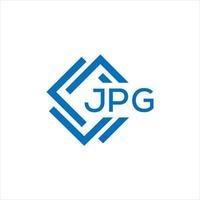 JPG letter logo design on black background. JPG creative circle letter logo concept. JPG letter design. vector