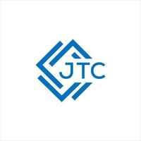 jtc letra logo diseño en blanco antecedentes. jtc creativo circulo letra logo concepto. jtc letra diseño. vector