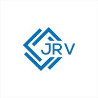 JRV letter logo design on white background. JRV creative circle letter logo concept. JRV letter design. vector