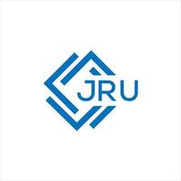 JRU letter logo design on white background. JRU creative circle letter logo concept. JRU letter design. vector