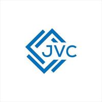 JVC letter logo design on white background. JVC creative circle letter logo concept. JVC letter design. vector