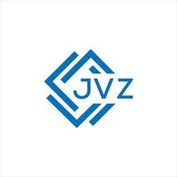 JVZ letter logo design on white background. JVZ creative circle letter logo concept. JVZ letter design. vector