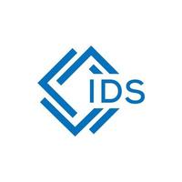 IDS letter logo design on white background. IDS creative circle letter logo concept. IDS letter design. vector