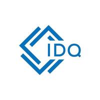 IDQ letter logo design on white background. IDQ creative circle letter logo concept. IDQ letter design. vector
