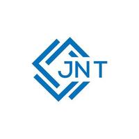 jnt letra logo diseño en blanco antecedentes. jnt creativo circulo letra logo concepto. jnt letra diseño. vector