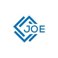 JOE letter logo design on black background. JOE creative circle letter logo concept. JOE letter design. vector