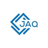 JAQ creative circle letter logo concept. JAQ letter design.JAQ letter logo design on white background. JAQ creative circle letter logo concept. JAQ letter design. vector