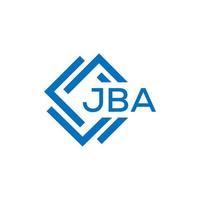 JBA letter logo design on white background. JBA creative circle letter logo concept. JBA letter design. vector