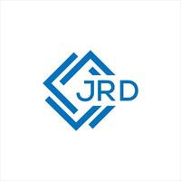 JRD creative circle letter logo concept. JRD letter design.JRD letter logo design on white background. JRD creative circle letter logo concept. JRD letter design. vector