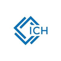 ICH letter logo design on white background. ICH creative circle letter logo concept. ICH letter design. vector