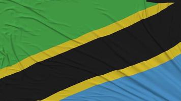 Tanzania Flag Cloth Removing From Screen, Intro, 3D Rendering, Chroma Key, Luma Matte video