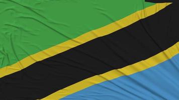 tanzania flagga trasa avlägsnande från skärm, intro, 3d tolkning, krom nyckel, luma matt video