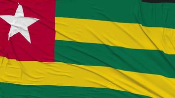 Togolese Flag Cloth Removing From Screen, Intro, 3D Rendering, Chroma Key, Luma Matte video
