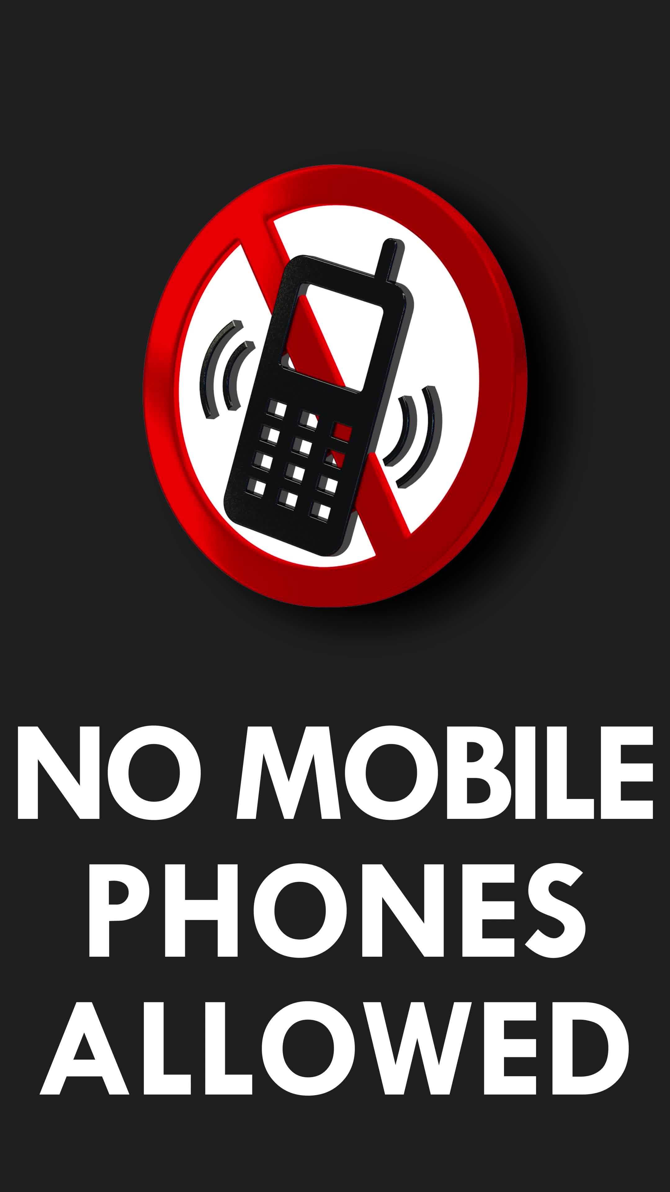 No Mobile Phones Allowed Seamless Looped Animation, Use of Mobile