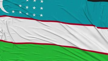 Uzbekistan Flag Cloth Removing From Screen, Intro, 3D Rendering, Chroma Key, Luma Matte video