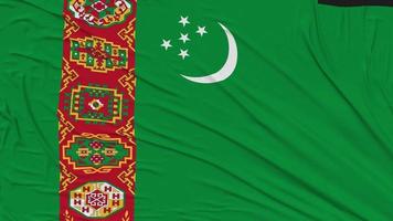 Turkmenistan Flag Cloth Removing From Screen, Intro, 3D Rendering, Chroma Key, Luma Matte video