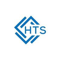 hts letra logo diseño en blanco antecedentes. hts creativo circulo letra logo concepto. hts letra diseño. vector