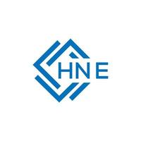 HNE letter logo design on white background. HNE creative  circle letter logo concept. HNE letter design. vector