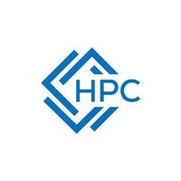 HPC letter logo design on white background. HPC creative  circle letter logo concept. HPC letter design. vector