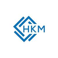 HKM letter logo design on white background. HKM vector