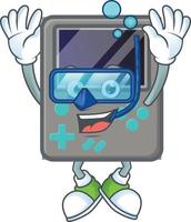Game console mascot icon design vector