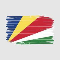 vector de pincel de bandera de seychelles