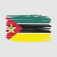 Mozambique Flag Brush Vector