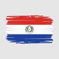 Paraguay Flag Brush Vector