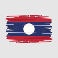 vector de pincel de bandera de laos