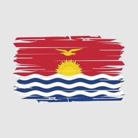 Kiribati Flag Brush Vector