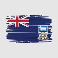 Falkland Islands Flag Brush Vector