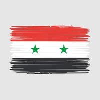 Syria Flag Brush Vector Illustration