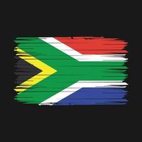 South Africa Flag Brush Vector Illustration